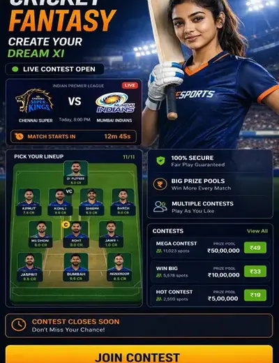 Pg (pg casino) fantasy cricket & matchday visual 3